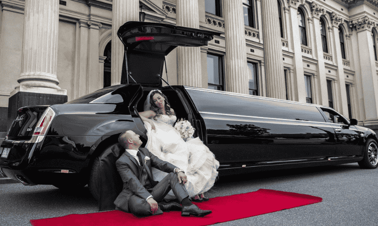 Wedding limo