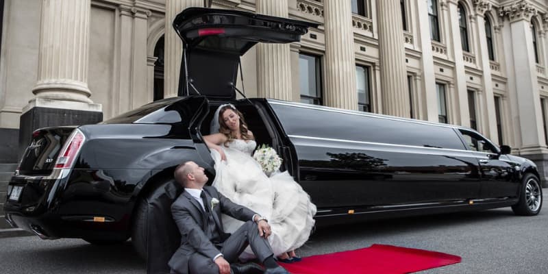 Wedding limo