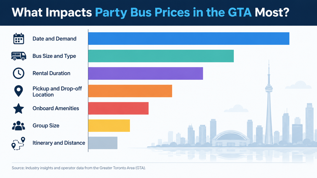 Party Bus Prices in the GTA: Hourly Rates and Minimum Hours 1 party bus prices